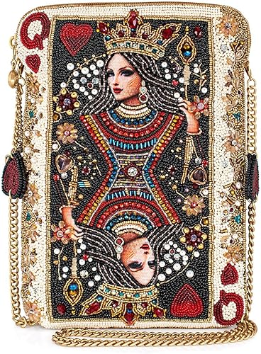 Mary Frances The Queen Beaded Mini Crossbody Bag