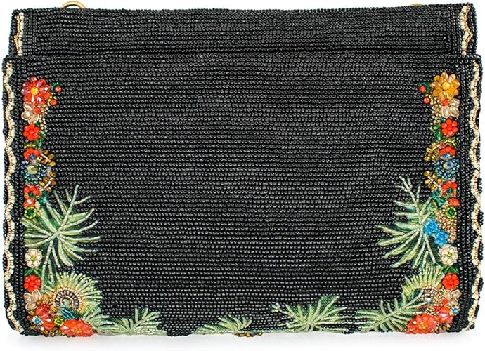 Wild Kingdom Beaded Crossbody Handbag