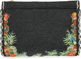 Wild Kingdom Beaded Crossbody Handbag