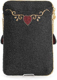 Mary Frances The Queen Beaded Mini Crossbody Bag