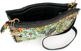 Wild Kingdom Beaded Crossbody Handbag
