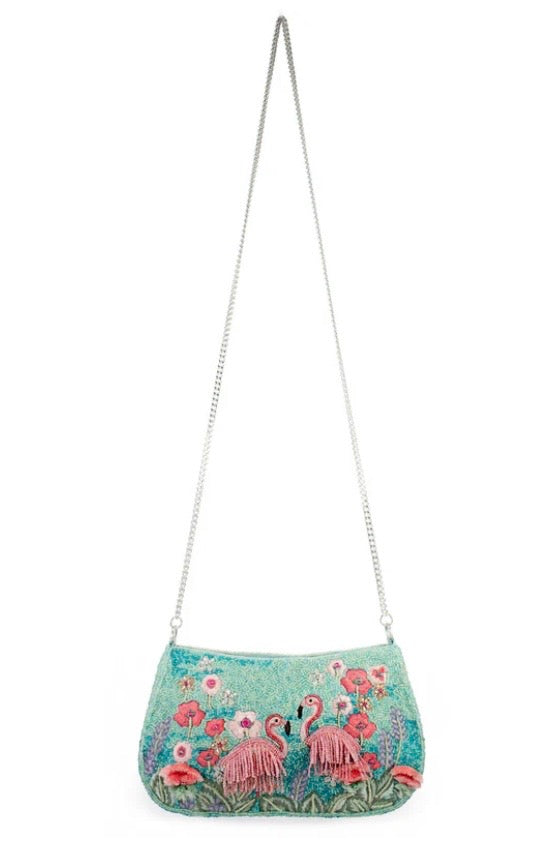 Flirty Flamingo Crossbody Handbag