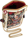 Mary Frances The Queen Beaded Mini Crossbody Bag