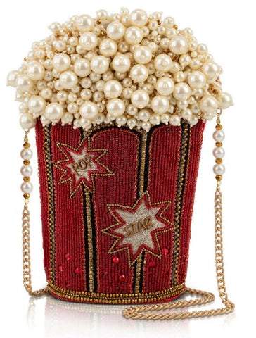 Movie Night Popcorn Crossbody Handbag