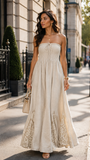 100% Italian linen Made in Italy with lace