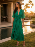 Best Selling Dress Made up of 30% Silk, 70% Viscose