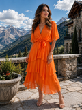 Best Selling Dress Made up of 30% Silk, 70% Viscose