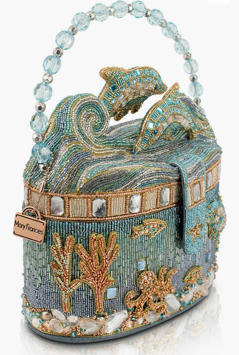 Crystal Dolphin Crossbody Handbag