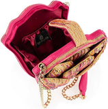 Mary Frances Treasured Tulip Beaded Handbag Flower Shape Crossbody Novelty Bag