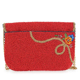 Mary Frances Captain's Helm Beaded Crossbody Clutch Handbag