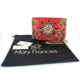 Mary Frances Captain's Helm Beaded Crossbody Clutch Handbag