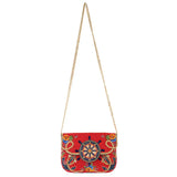 Mary Frances Captain's Helm Beaded Crossbody Clutch Handbag