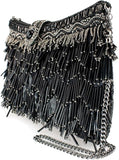 Shimmy, Black Crossbody Handbag