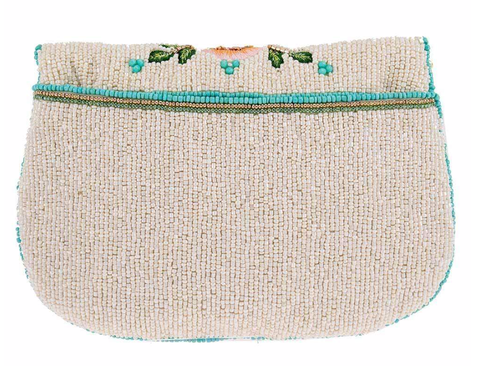 Dream Chaser Beaded Butterfly Crossbody Clutch Handbag