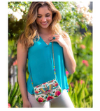 Dream Chaser Beaded Butterfly Crossbody Clutch Handbag