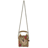Mary Frances Brand New Time of Your Life Beaded Top Handle Clock Handbag New With Tags